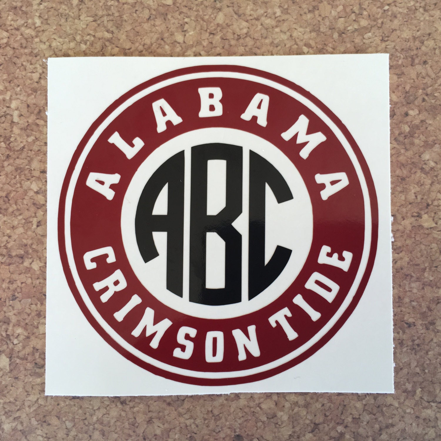 Alabama Crimson Tide Decal Bama Decal Roll by TeamVinylWorks