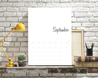 2017 Printed Calendar | Personalised | Simplistic #01602