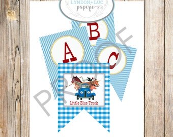 Little Blue Truck Cake Topper