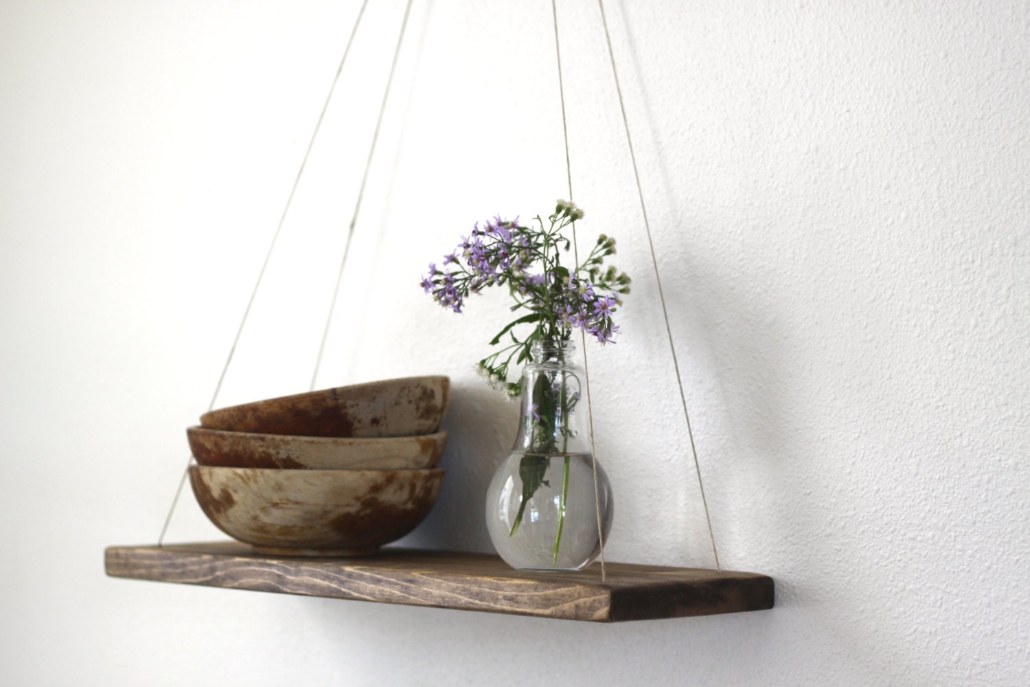 Swing Shelf Hanging Shelf Wood Swing Shelves Rope Swing