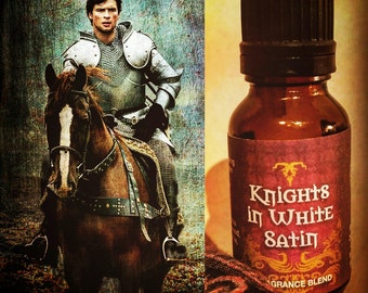 Knights in White Satin Fragrance Oil / Perfume Oil / Essential Oil / Frangrance Oil / Perfume - .5 oz dark bottle / Euro dropper
