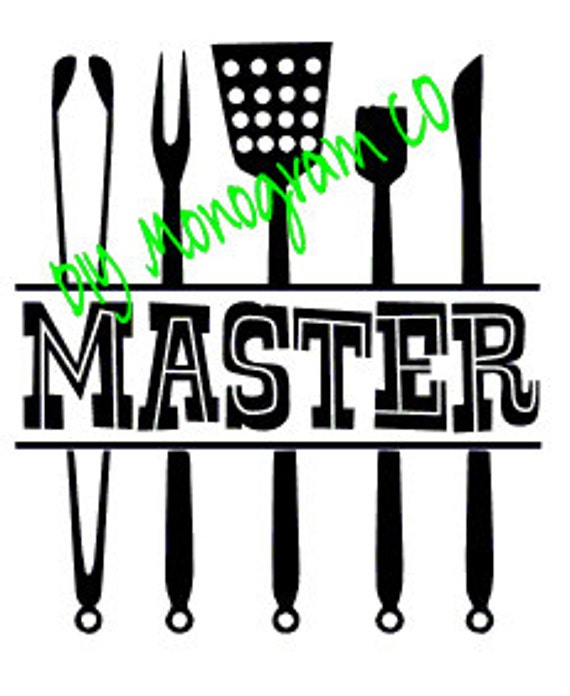 Grill Master Fathers Day Vinyl Cricut SVG by TheDIYMonogramCo