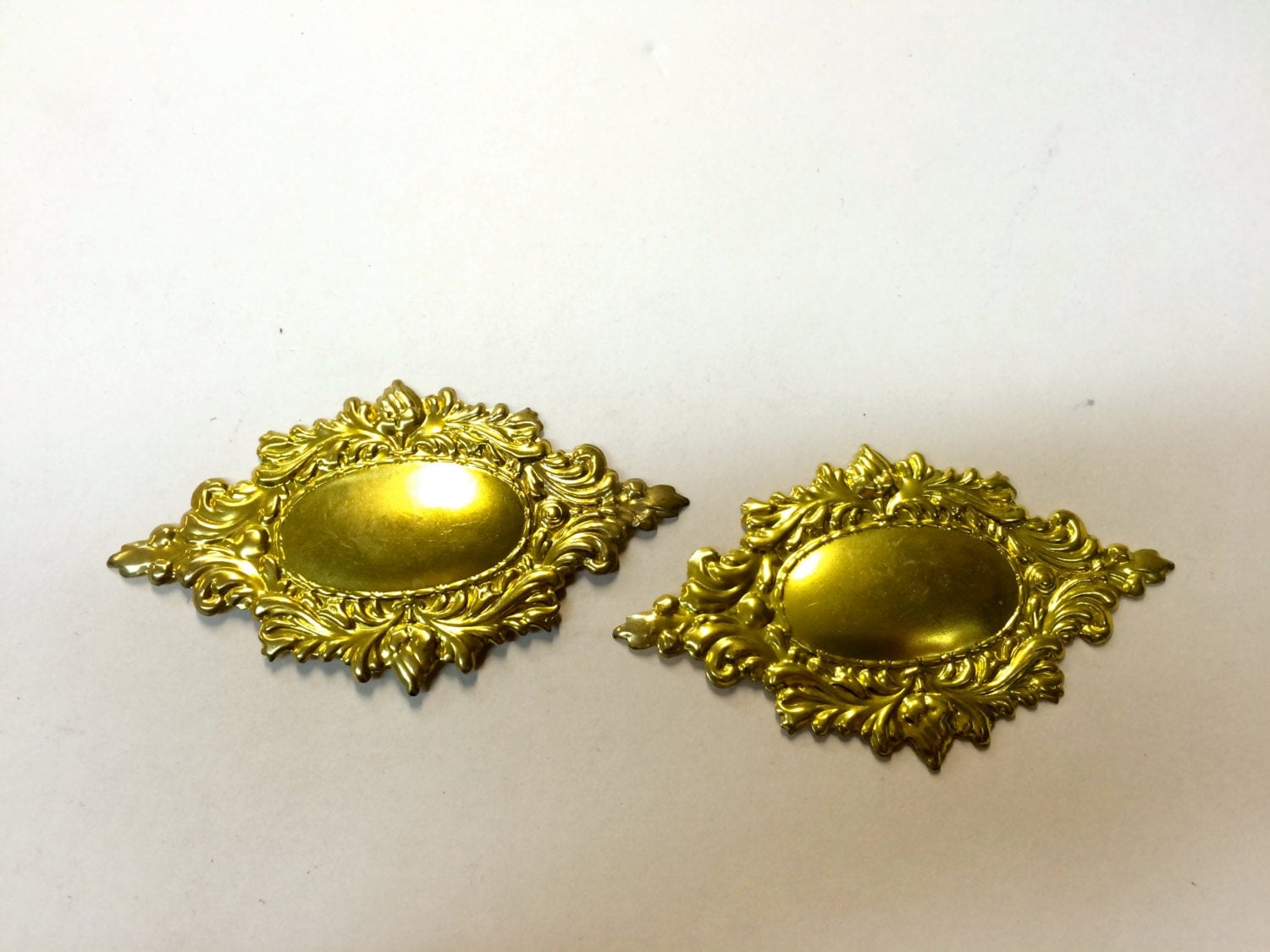 Brass Stamping Decorative Name Plate Set of 2