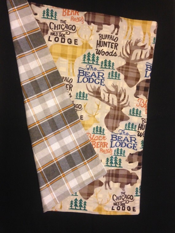 Items similar to Lodge & buffalo security blanket • double sided