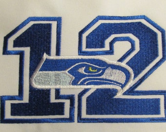 Seahawks embroidery | Etsy