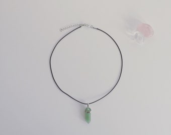 Green Aventurine Crystal Necklace