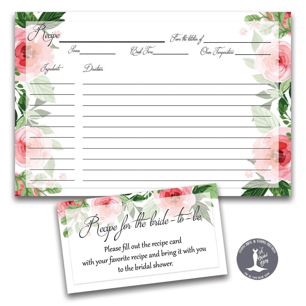 bridal-shower-recipe-cards-inserts-and-sign-printable-floral