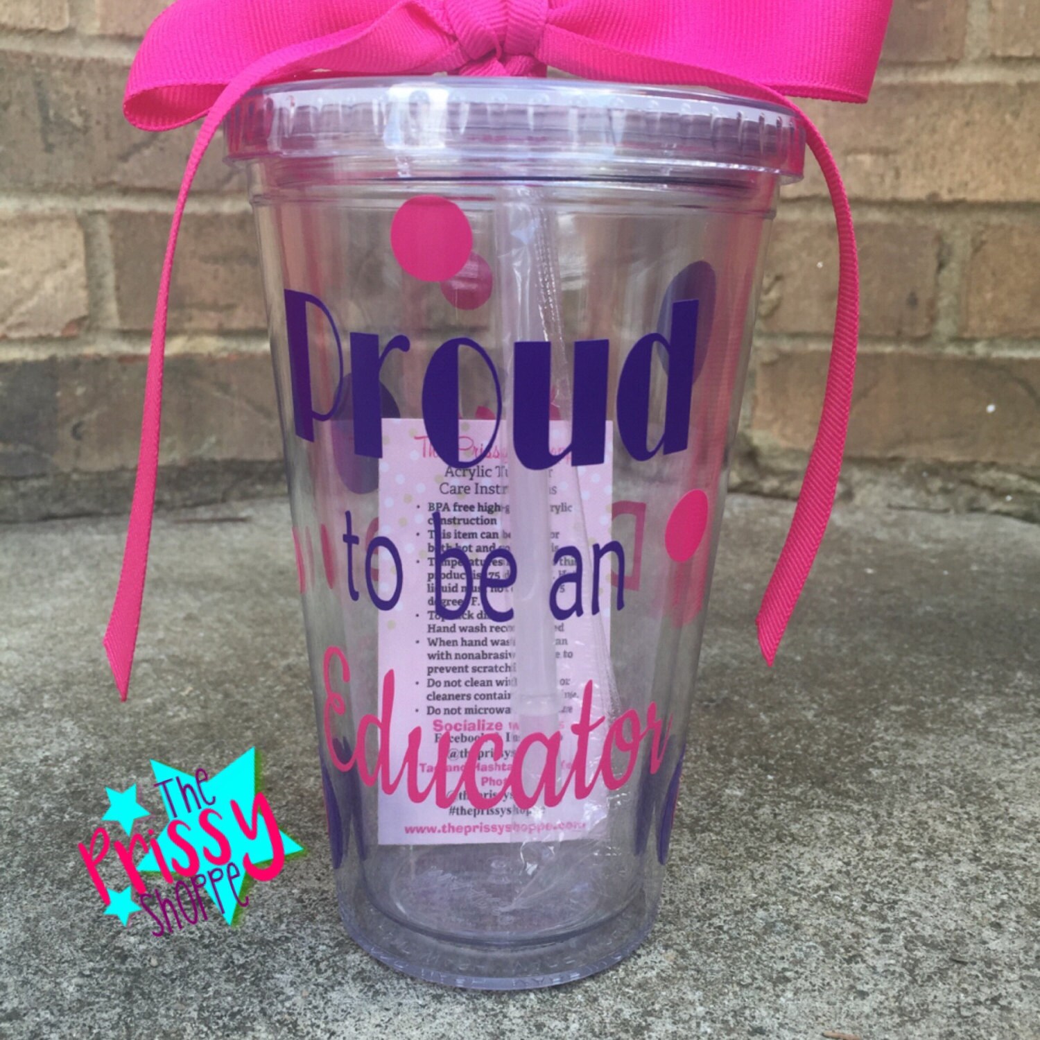 Educator Tumbler/Teacher Tumbler/Customized /Tumblers for