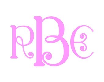 Monogram Font Svg, Curlz Monogram, Cricut Fonts, Svg Fonts, Silhouette Font Files
