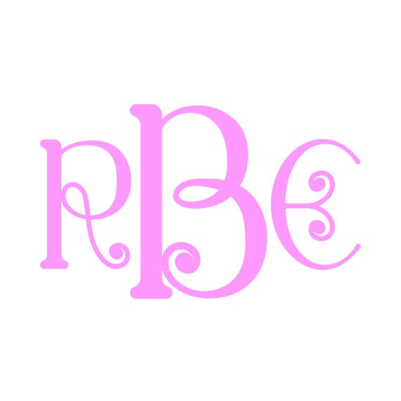 Monogram Font Svg Curlz Monogram Cricut Fonts Svg Fonts