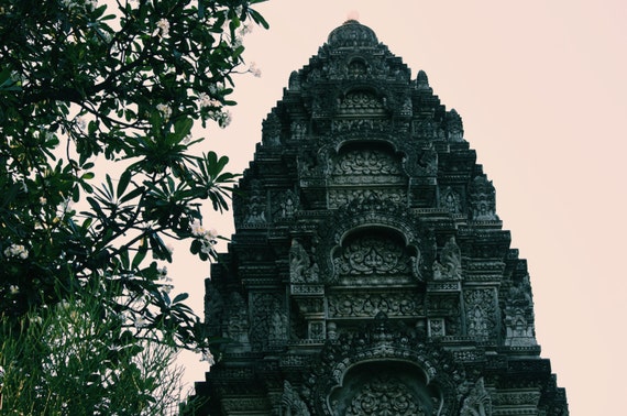 Cambodia Travel Print, “Blossom Tree Temple” | Large Art Print, Wall Art, Landscape, Fine Art Photography Print, Travel Photography Print