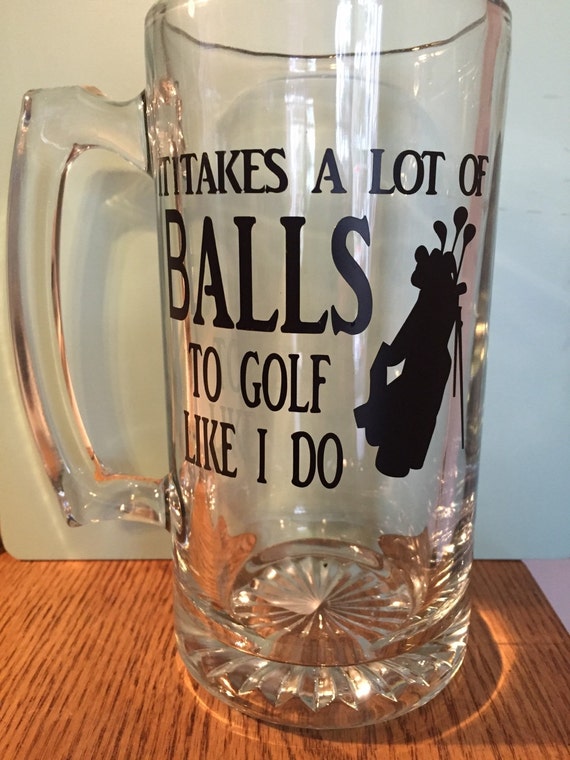 Items similar to Golf ball beer mug! on Etsy