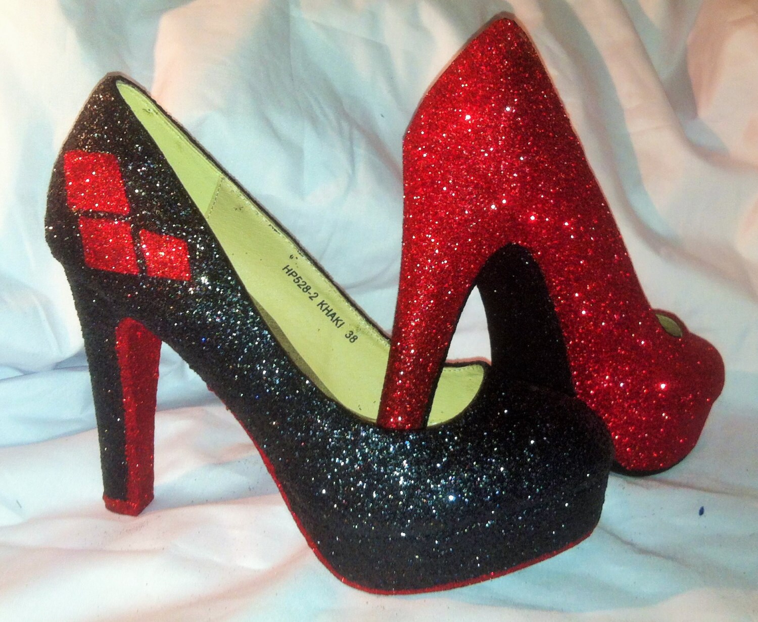 harley quinn high heel shoes