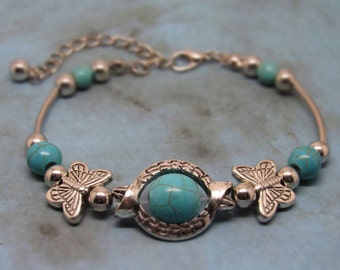 Small Butterfly Bracelet in Pacific