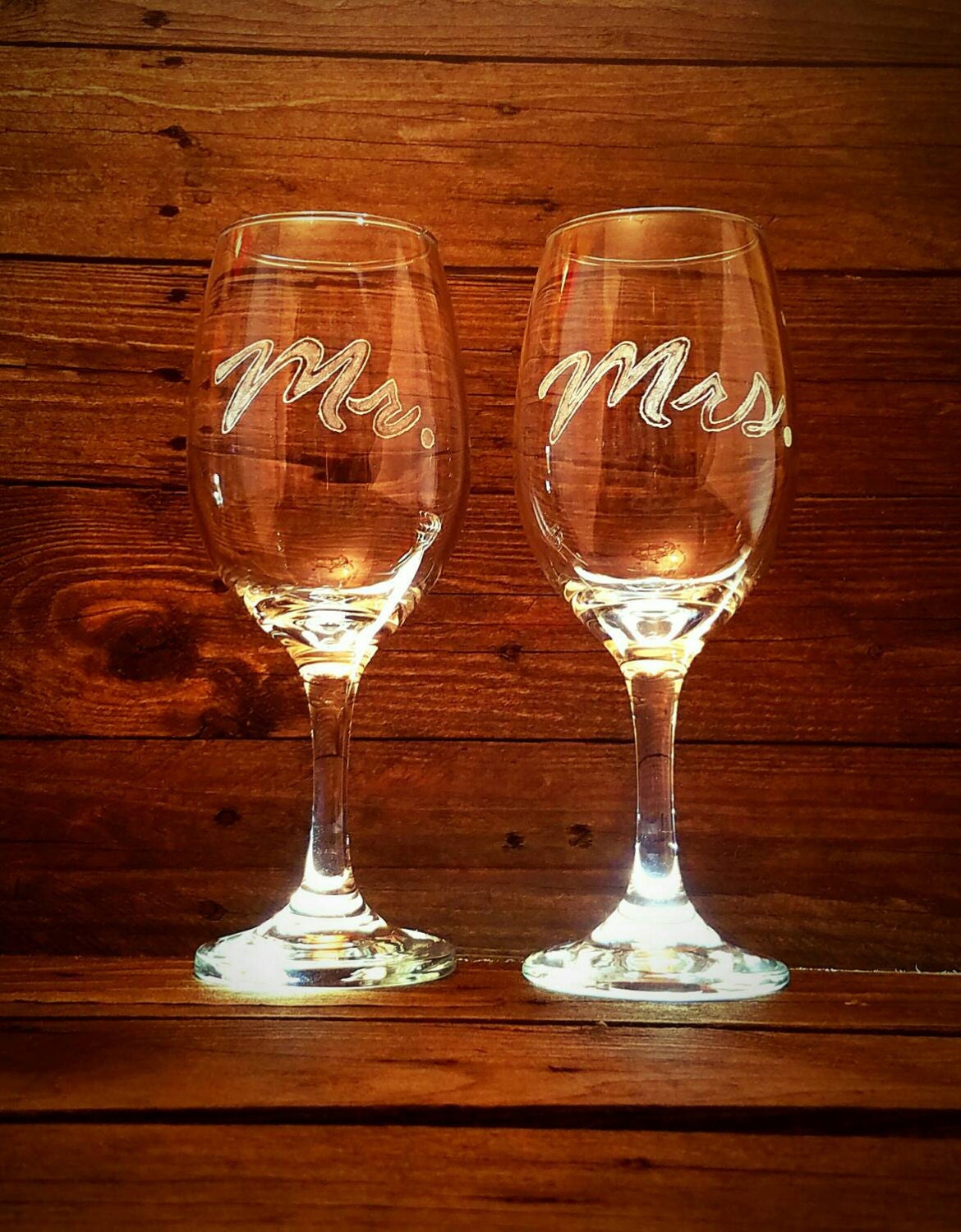 Mr And Mrs Wine Glass Set Wedding T Bridal Shower 1403