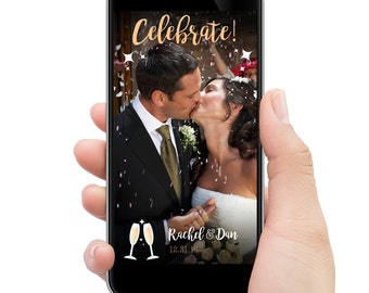 Wedding Snapchat filter // Celebrate! // CUSTOMIZED
