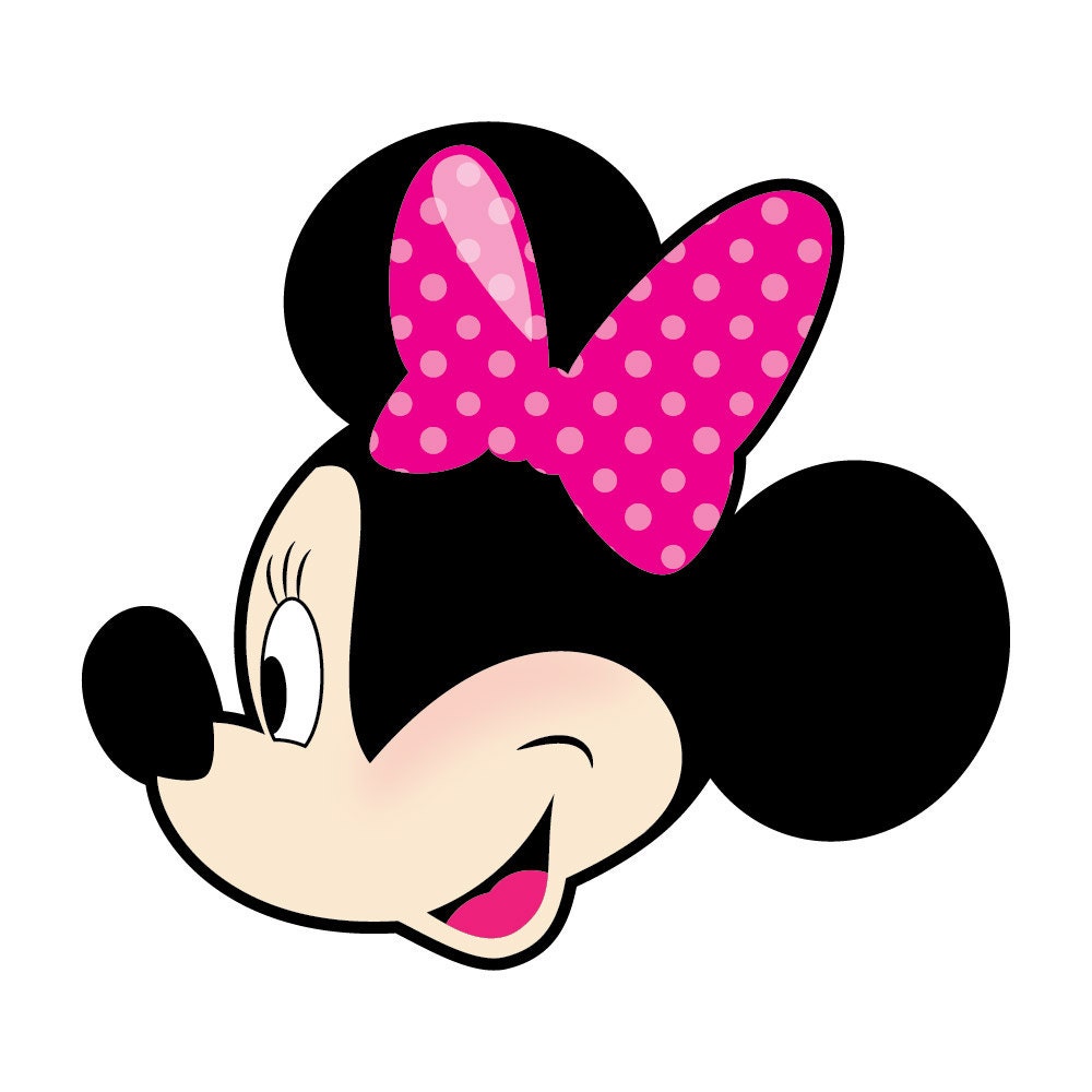 Disney's Minnie Mouse in Profile Printable Iron on