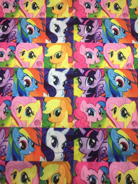 MY LITTLE PONY cotton fabric by ElliotsplaceCrafts on Etsy