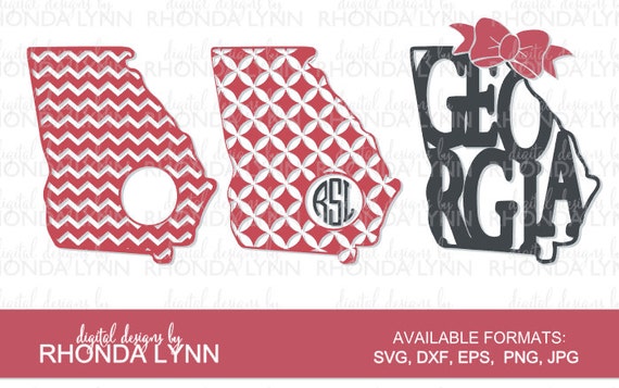 Download SALE! Georgia State Monogram Cut File, Georgia State SVG ...