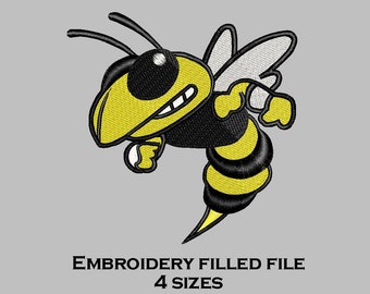 Embroidery Design Insect yellow Jacket
