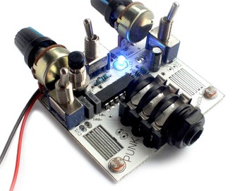 Deluxe Atari Punk Console, Tone Generator, Synthesizer, Circuit bent Beginners Electronics Kit