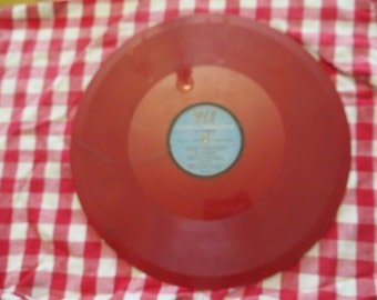 Al Jolsen Electrical Transcription 16" colored vinyl record