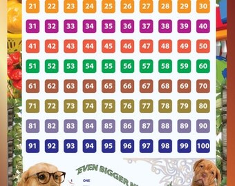 Worksheet 1 To 100 Chart For Kids educational chart etsy laminated number 1 100 learning kids school type poster wall a2 size