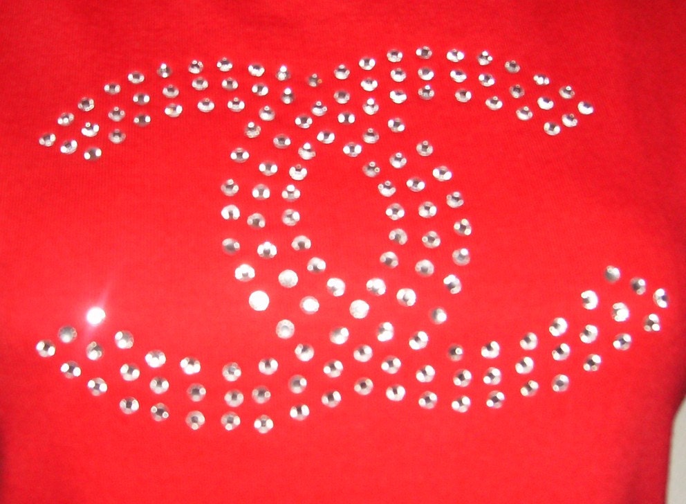 Designer Brand Inspired Rhinestone Logo IronOns. Create your