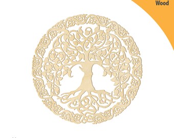 Tree of Life Wood Cutout Shape, Laser Cut Wood Shapes, Crafting Shapes, Gifts, Ornaments Tree of Life