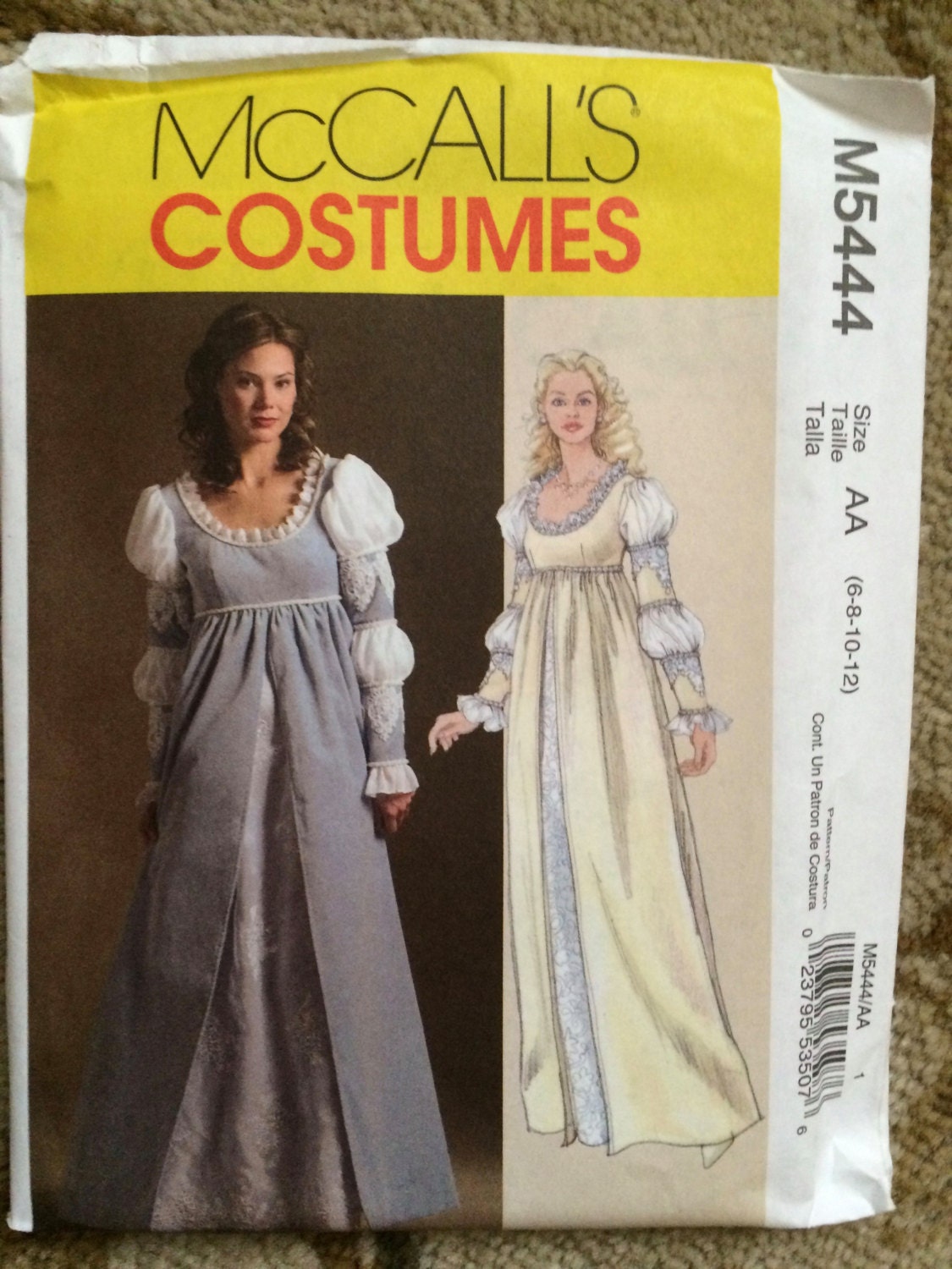 McCall's Costumes Pattern M5444Medieval by Yarnsandmusings