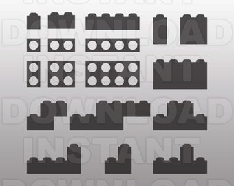 Lego Inspired SVG File,Legos SVG File,Lego Bricks SVG-Cutting Template-Vector Clip Art for Commercial & Personal Use-Cricut,Cameo,Silhouette