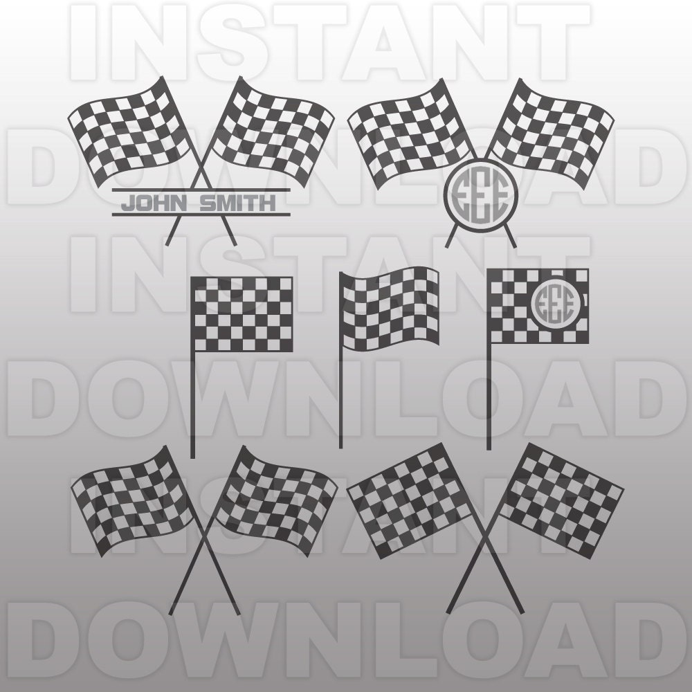 Download Checkered Flag SVG File Racing SVG File Vector Art