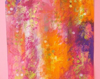 Pink rush 2 - abstract - originale - abstract paint