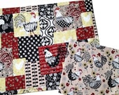 CIJ Sale Farm House Décor, Rooster Placemats and Napkins,  Set of 6 Placemats and Napkins