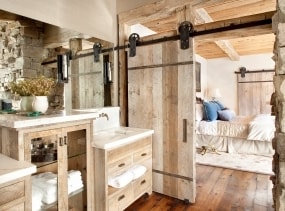 Vintage-Plate Sliding Barn Door Hardware