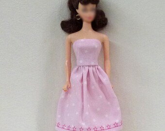 Handmade 11.5" Fashion Doll Clothes - pink dress