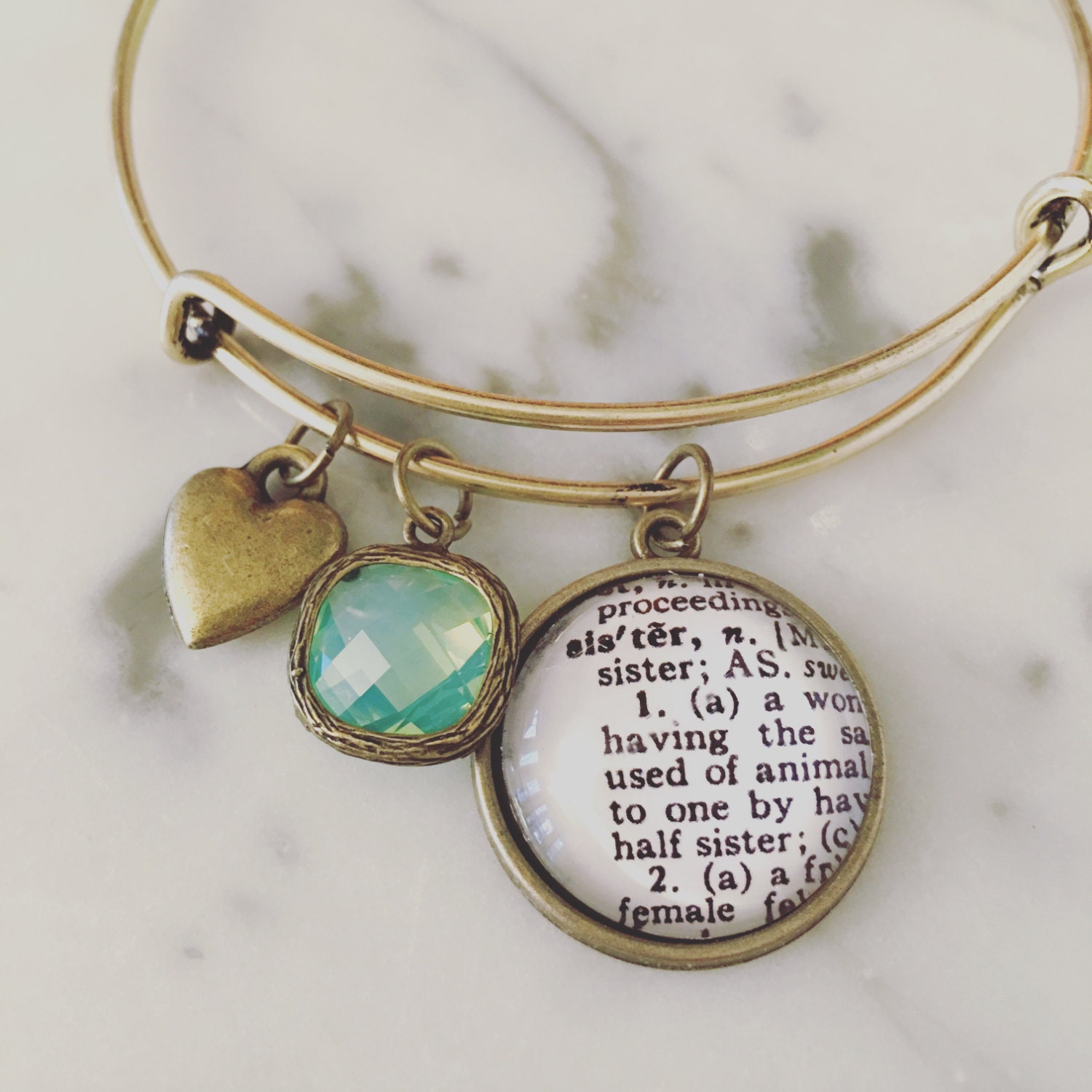 Sister Definition Charm Bracelet Personalized Definition