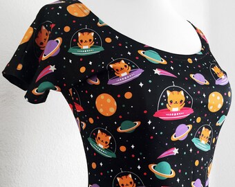 Space Cats Skater Fit and Flare Dress - Size S, M, L, XL