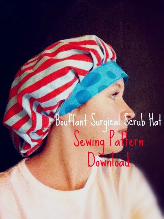 DIY Bouffant Surgical Scrub Hat Cap Sewing by adesignbyangie