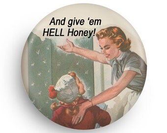 Funny Retro Feminist Fridge Gift Magnet, Funny Magnet for Mom's or Daughters