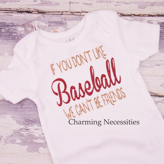 Baseball Sister Shirt Fan Baby Girl Clothes by CharmingNecessities