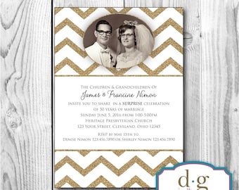 50th Anniversary Invitation, Anniversary Invitation, 50th, Anniversary, Wedding annversary, PRINTABLE