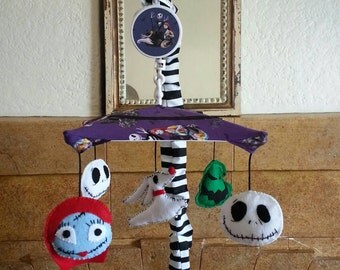 Nightmare Before Christmas Crib Mobile - 5 figures