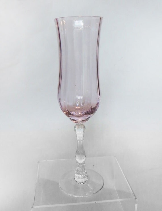 Download 4 Fostoria Glass Wilma PINK Champagne Flutes Vintage Toasting Yellowimages Mockups