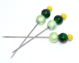 Counting pins - Cross stitch - NeedleCraft - Embroidery - Green