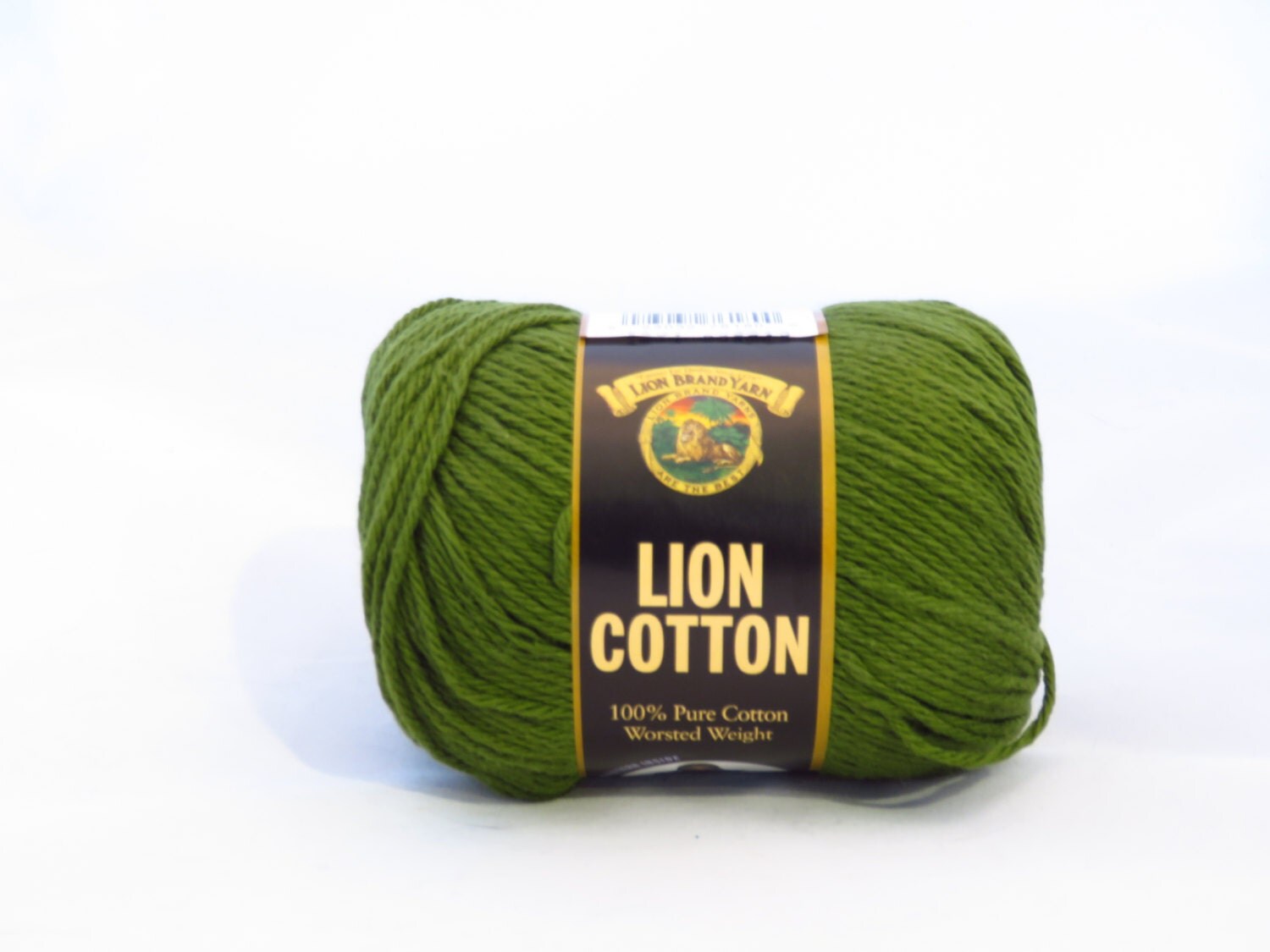 Lion Cotton Yarn Evergreen Green Worsted Weight Cotton