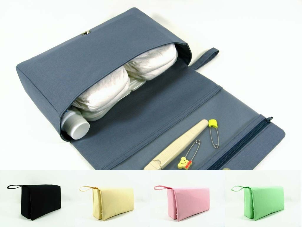 Solid color diaper bag baby bag organizer diaper clutch