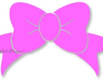 Bow svg dxf pdf eps png jpg Silhouette Studio Design Files for Cameo, Cricut Explore & Electronic Cutters