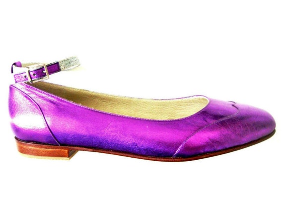purple sparkly flats