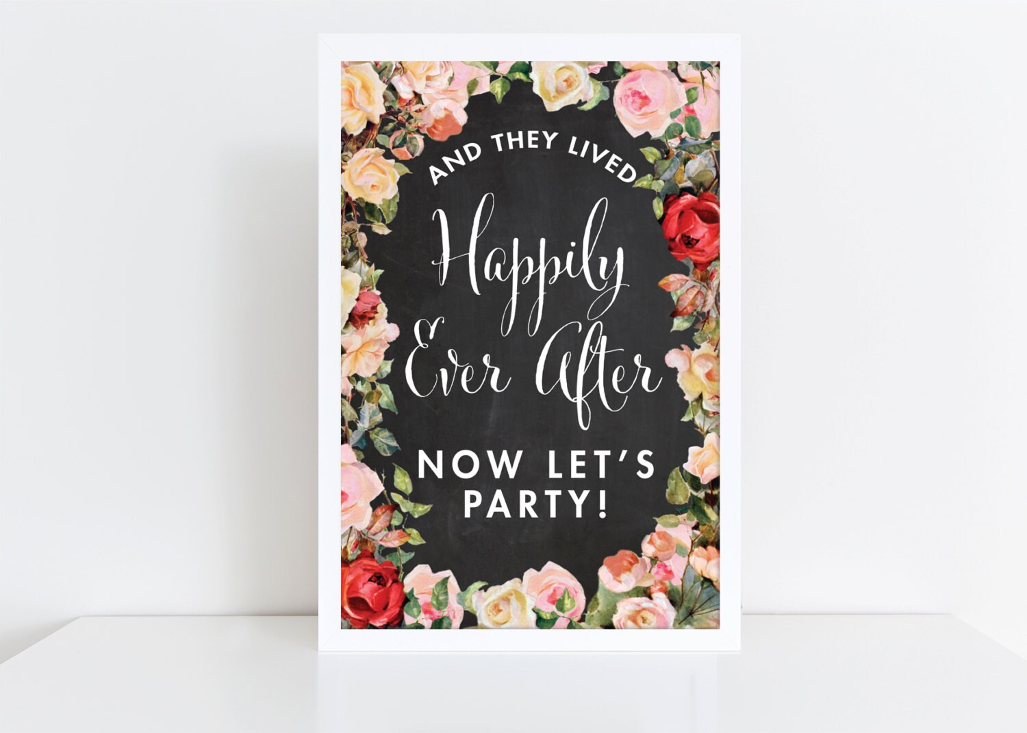 PRINTABLE Reception Sign // Reception Entrance // Let's